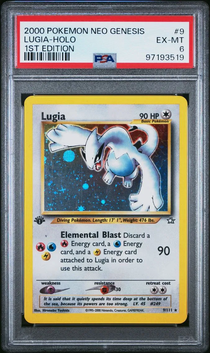 2000 #9 Lugia-Holo PSA 6 Neo Gen