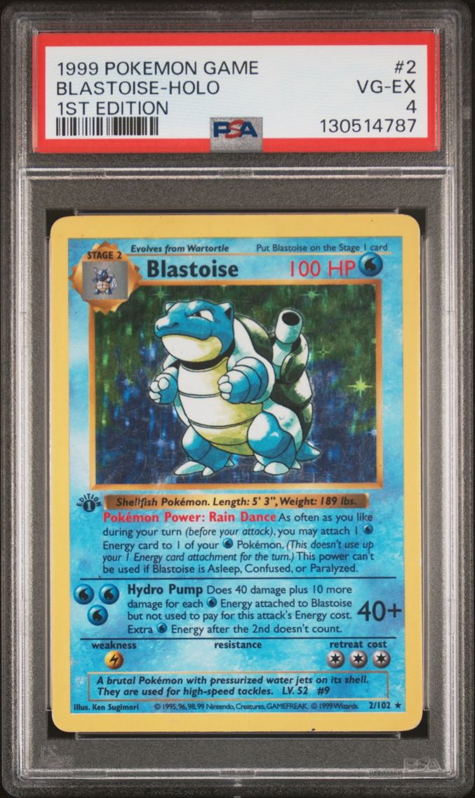 1999 #2 Blastoise-Holo 1st Editi