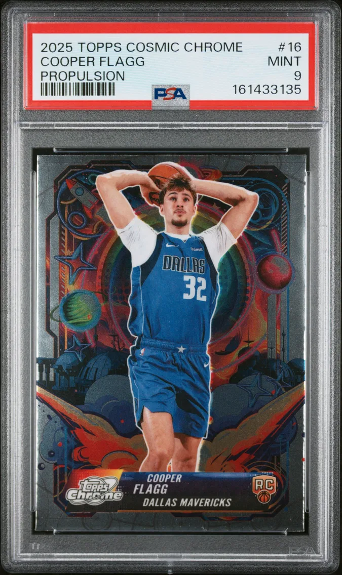2025 #16 Cooper Flagg PSA 9 Topps Cosmic Chrome Propulsion