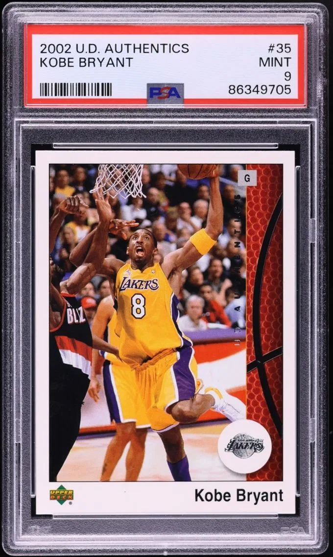 2002 Upper Deck Authentics Kobe Bryant #35 PSA 9 MINT