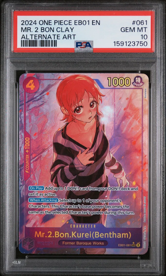 2024 #061 Mr. 2 Bon Clay PSA 10 One Piece EB01-Extra Booster -Memorial Collection-