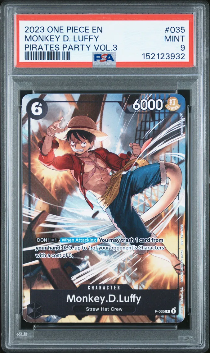 2023 #035 Monkey D. Luffy PSA 9 One Piece Promos