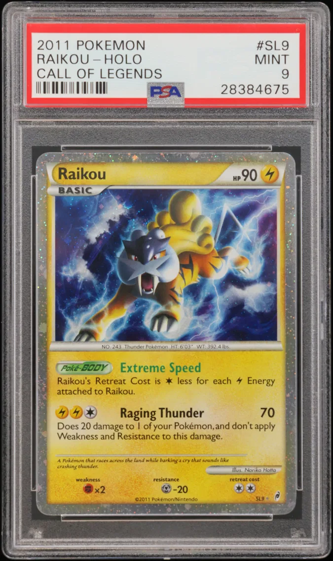 2011 #SL9 Raikou-Holo PSA 9 Call