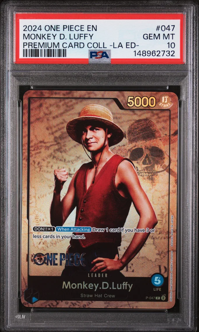 2024 #047 Monkey D. Luffy PSA 10 One Piece Premium Card Collection -Live Action Edition-