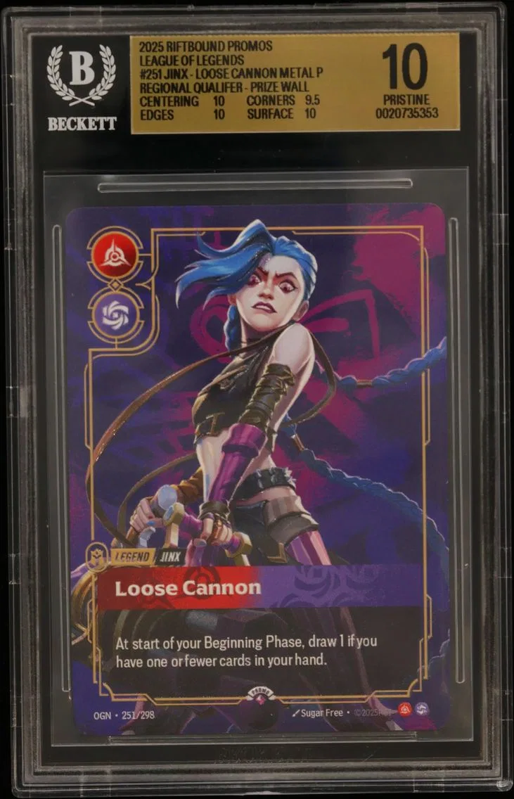 2025 #251 Jinx - Loose Cannon Metal Prize Wall