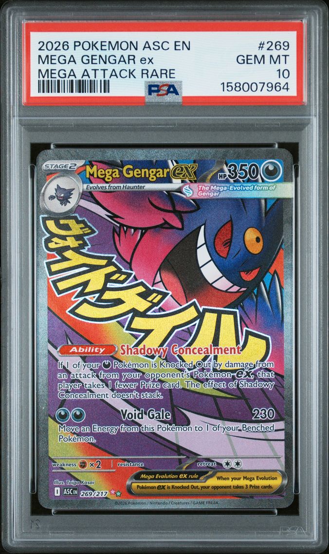 2026 #269 Mega Gengar EX PSA 10 Asc EN-Ascended Heroes