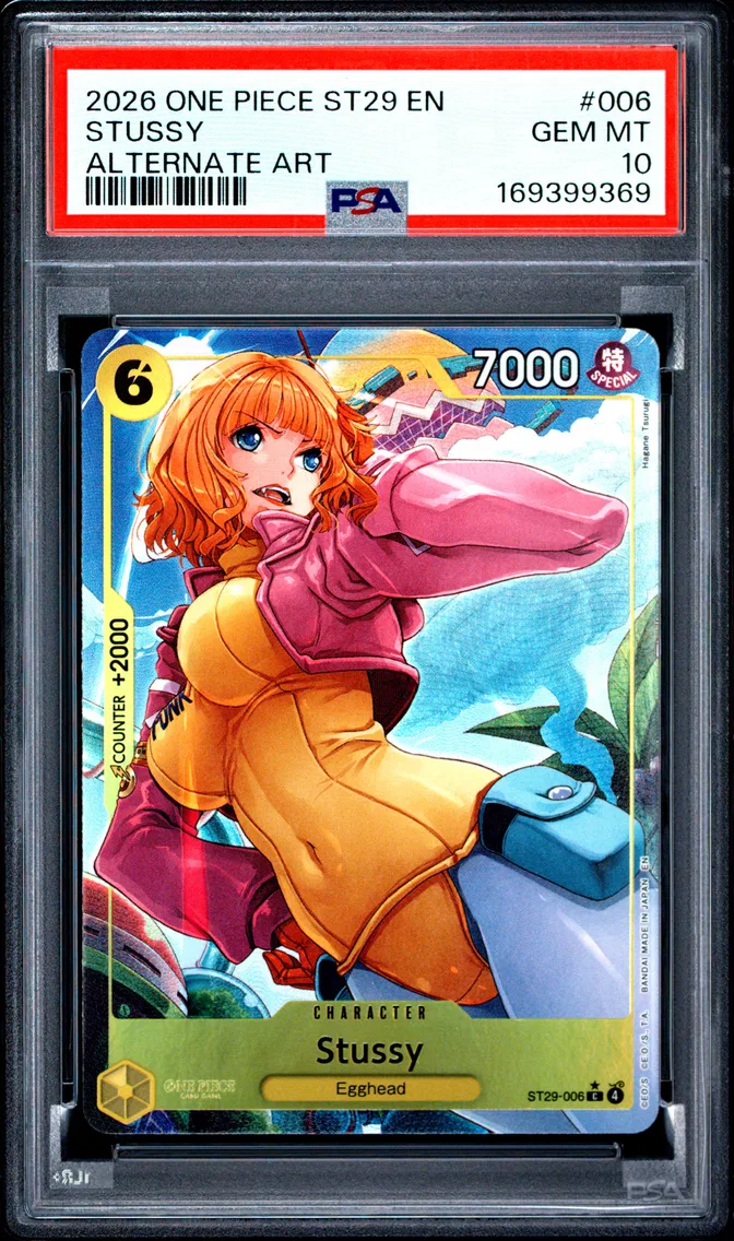 2026 #006 Stussy PSA 10 One Piece Starter Deck ST29-Egghead