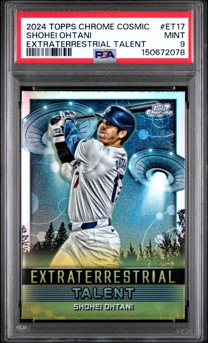 2024 #ET17 Shohei Ohtani PSA 9 Topps Cosmic Chrome Extraterrestrial Talent