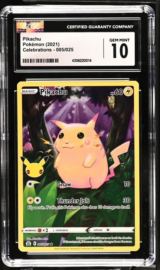 2021 #005 Pikachu CGC 10 Celebrations - English