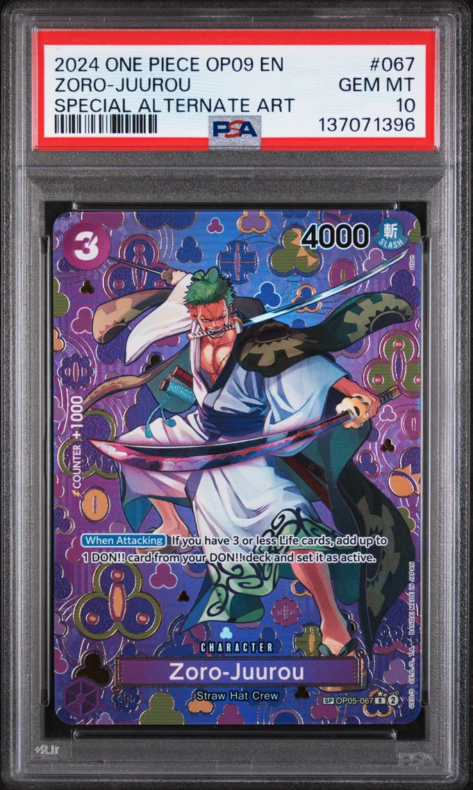 2024 #067 Zoro-Juurou PSA 10 One Piece OP09-Emperors in the New World