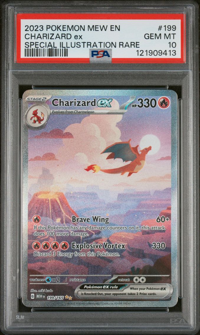 2023 #199 Charizard EX PSA 10 Me