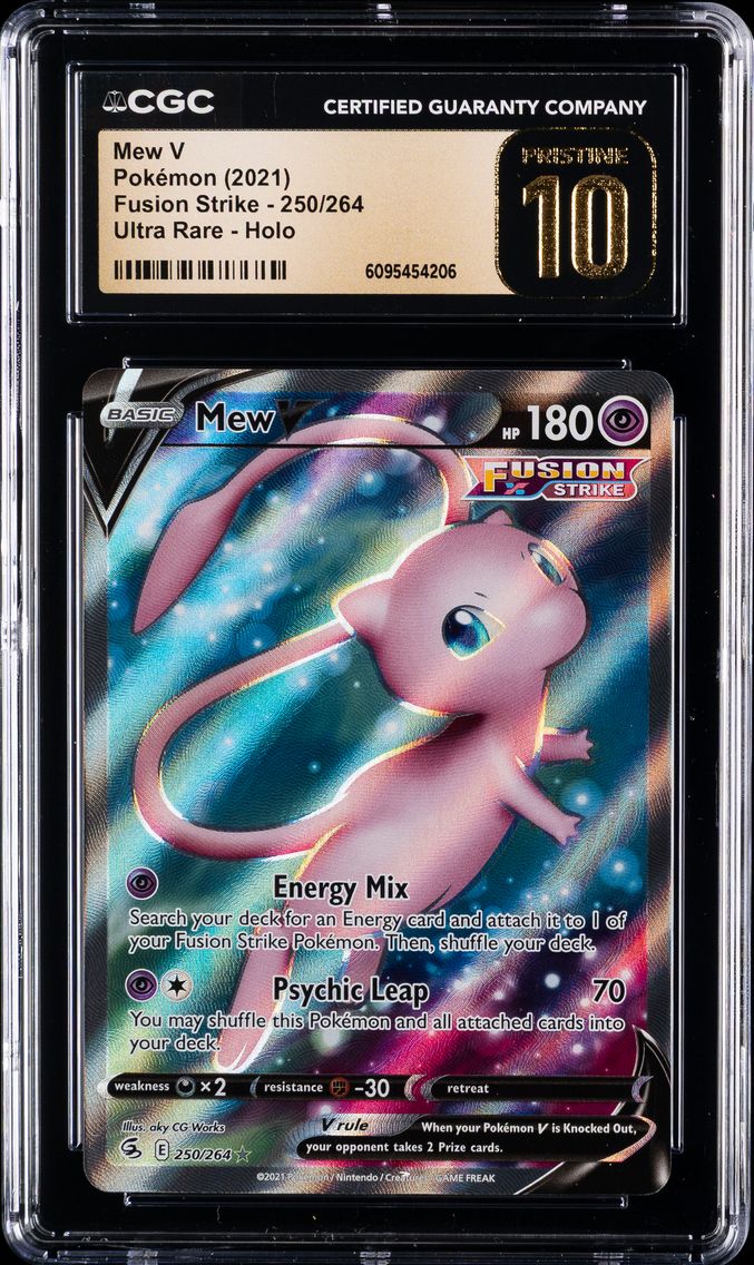 2021 #250 Full Art/Mew V CGC 10