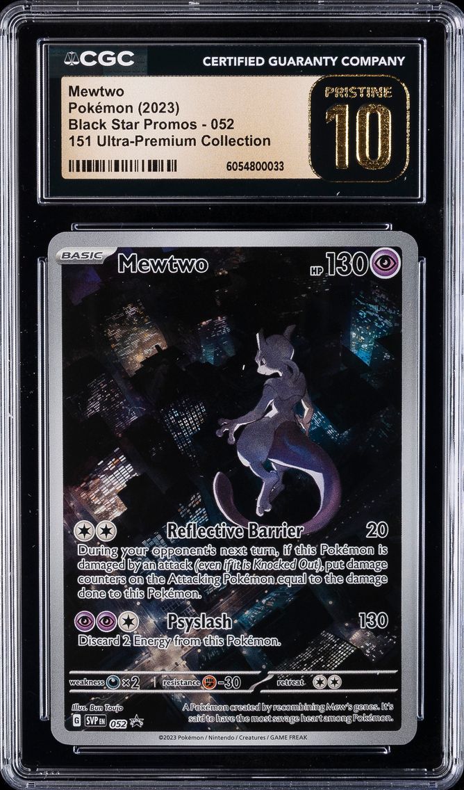 2023 #052 Mewtwo CGC 10 Pristine