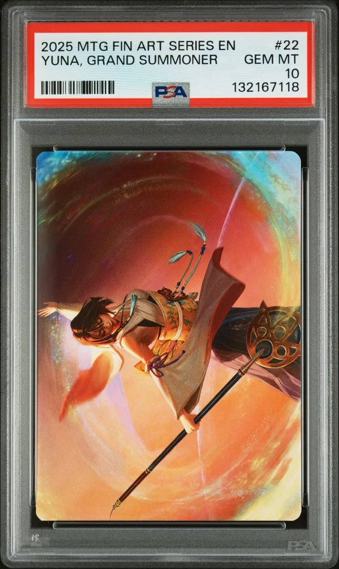2025 #22 Yuna, Grand Summoner PSA 10 Final Fantasy Art Series