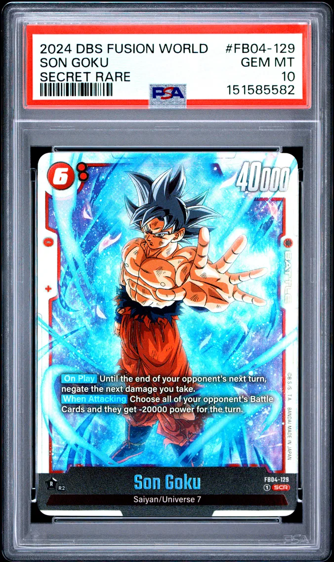 2024 #FB04-129 Son Goku PSA 10 Dragon Ball Super Card Game Fusion World Ultra Limit