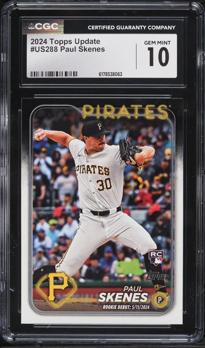 2024 Topps Update Paul Skenes ROOKIE #US288 CGC 10 GEM MINT