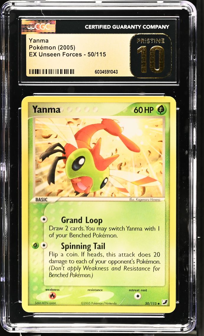 2005 #50 Yanma CGC 10 Pristine EX Unseen Forces - English
