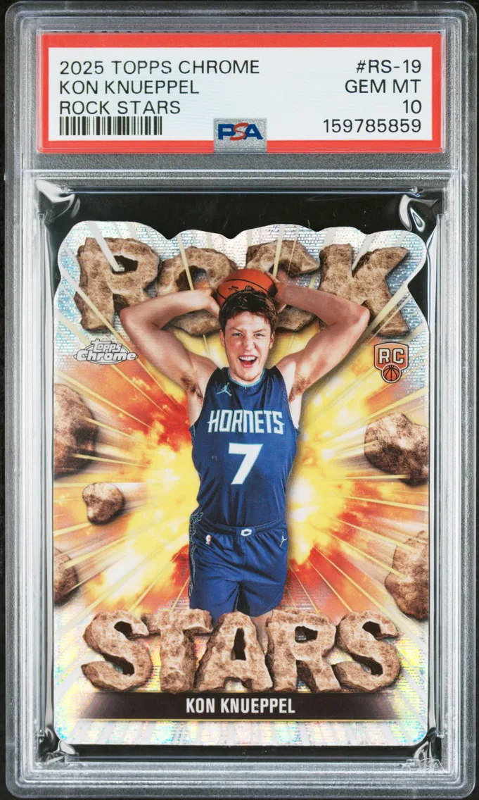 2025 #RS-19 Kon Knueppel PSA 10 Topps Chrome Rock Stars