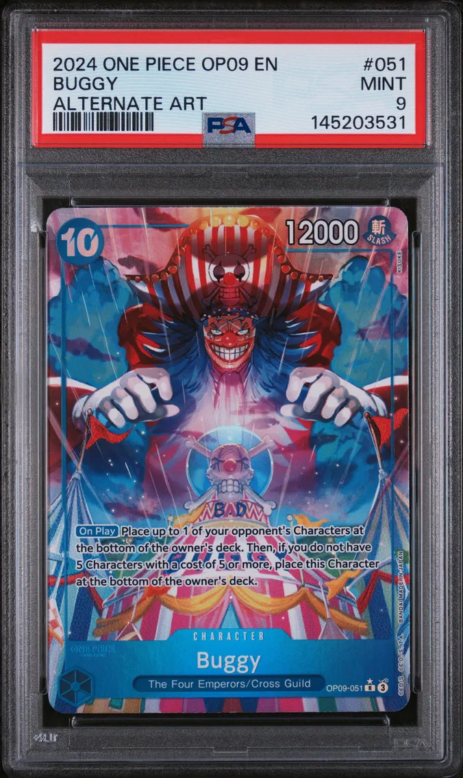 2024 #051 Buggy PSA 9 One Piece OP09-Emperors in the New World