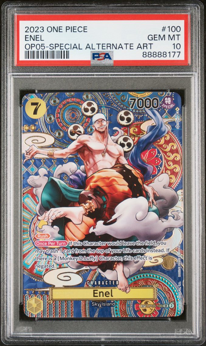 2023 #100 Enel PSA 10 One Piece OP05-Awakening of the New Era