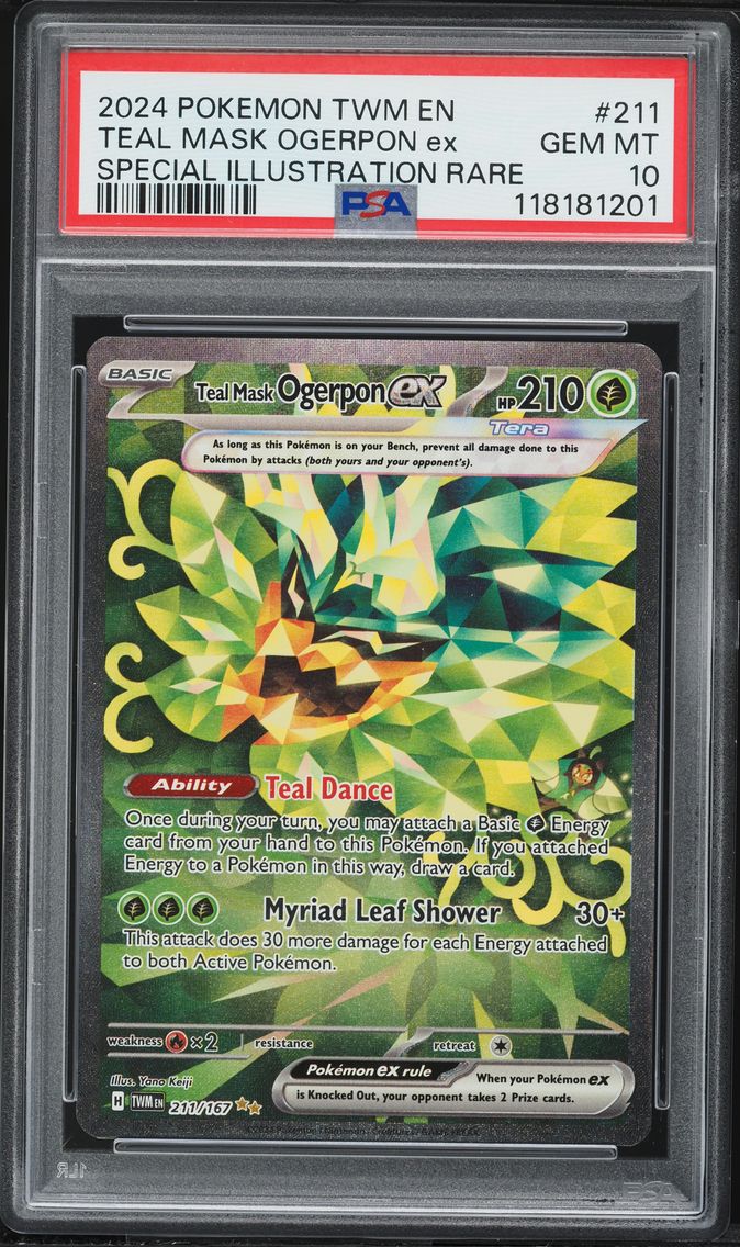 2024 #211 Teal Mask Ogerpon EX PSA 10 Twm EN-Twilight Masquerade Pokemon