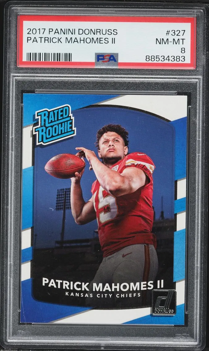2017 #327 Patrick Mahomes II PSA 8 Panini Donruss Football