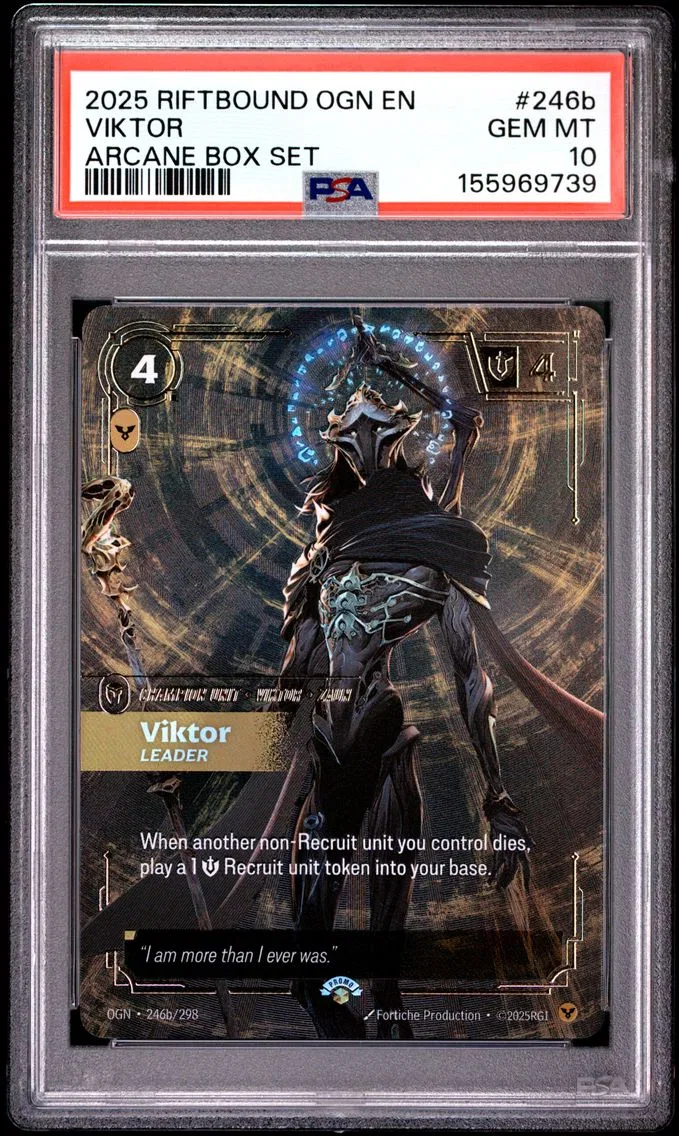 2025 #246b Viktor - Leader PSA 10 Riftbound: League of Legends Ogn-Origins
