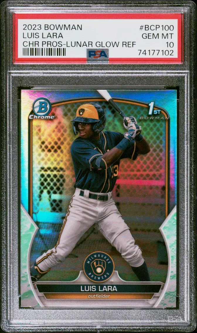2023 #BCP100 Luis Lara PSA 10 Bowman Chrome Prospects