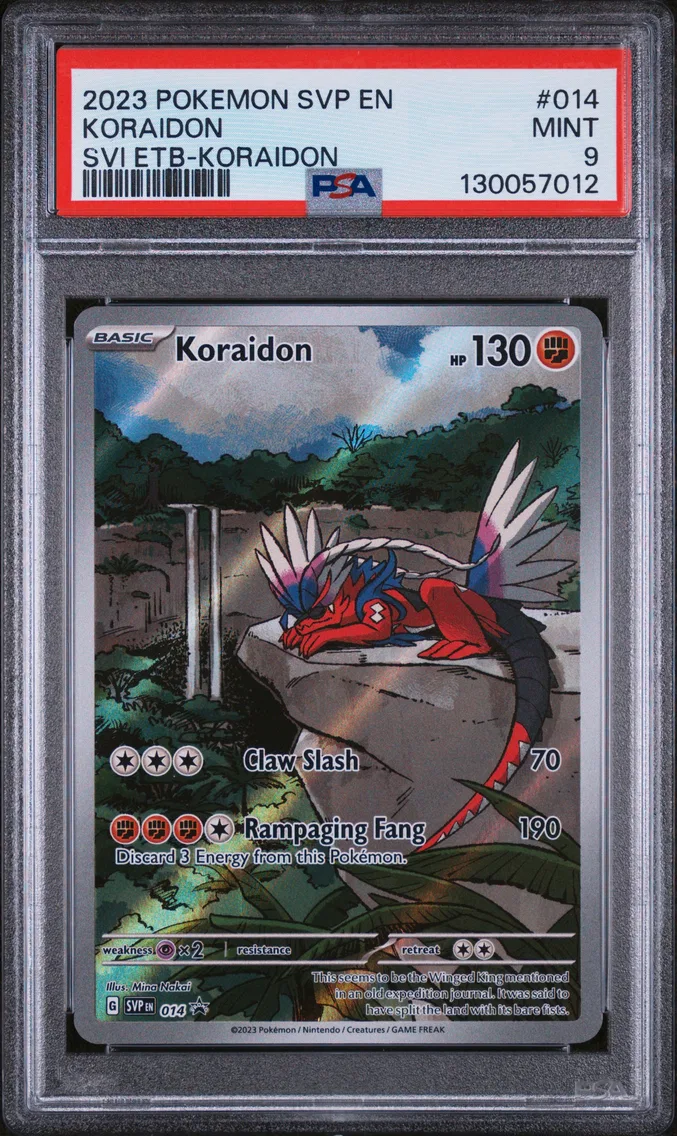 2023 #014 Koraidon PSA 9 Svp EN-