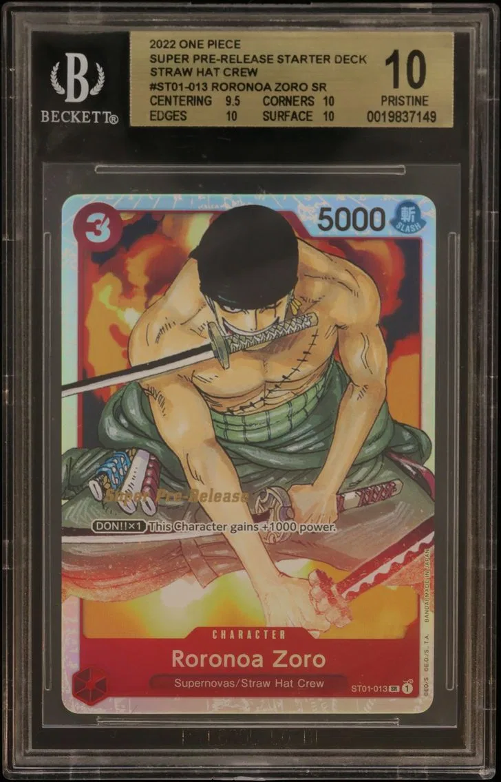 2022 #ST01013 Roronoa Zoro SR BG