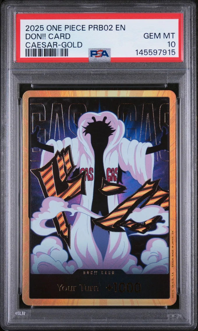 2025 #NA Don!! Card PSA 10 One Piece PRB02-Premium Booster -One Piece Card the Best- Vol.2