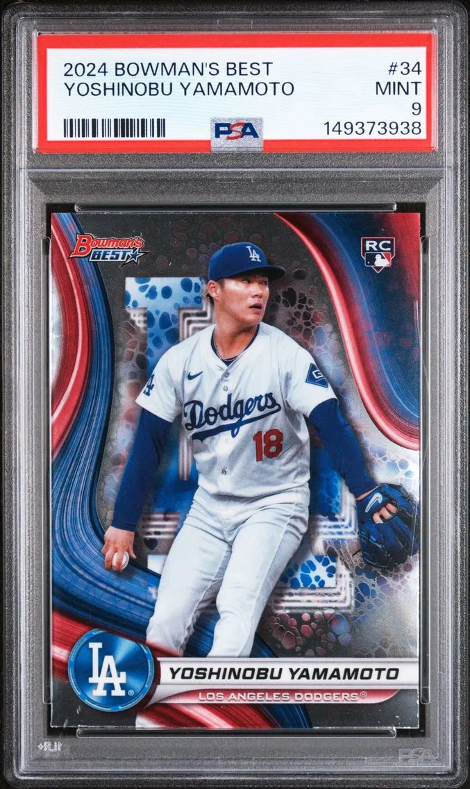 2024 #34 Yoshinobu Yamamoto PSA 9 Bowman's Best