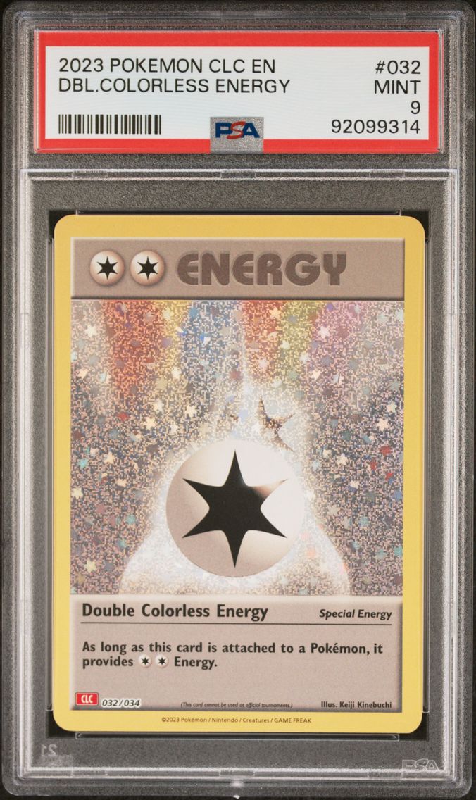 2023 #032 Double Colorless Energy PSA 9 Clc-Trading Card Game Classic Charizard & HO-Oh EX Deck