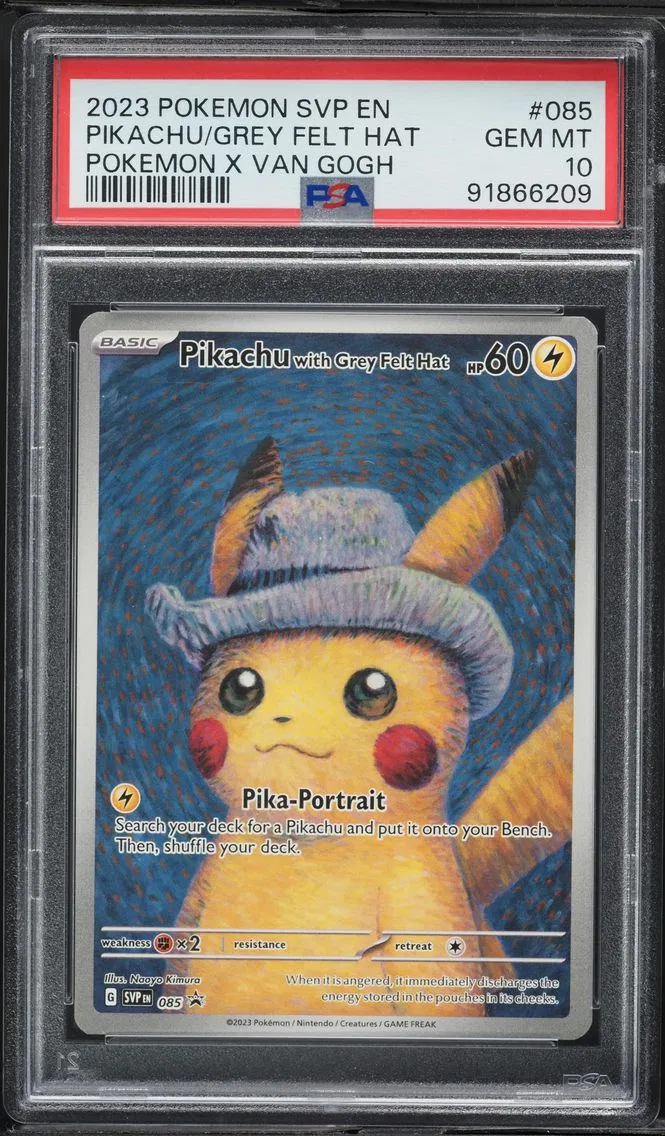 2023 #085 Pikachu With Grey Felt Hat PSA 10 Svp EN-SV Black Star Promo Pokemon