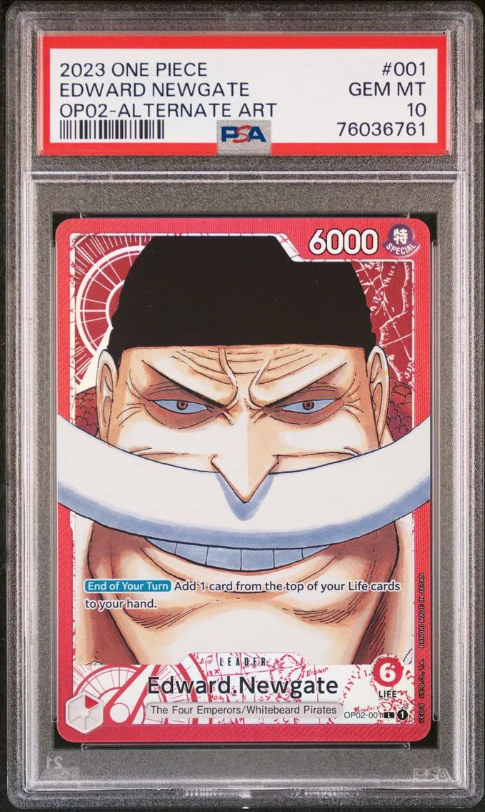 2023 #001 Edward Newgate PSA 10 One Piece OP02-Paramount War