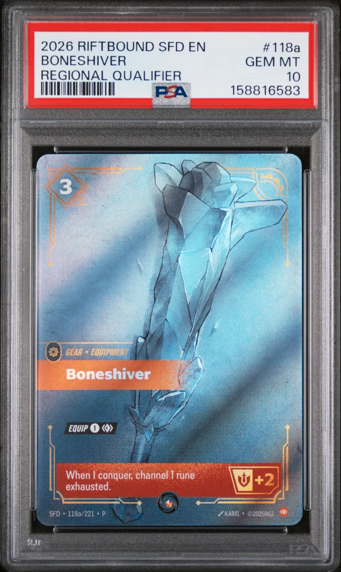 2026 #118a Boneshiver PSA 10 Riftbound: League of Legends Sfd-Spiritforged