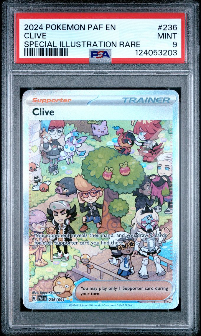 2024 #236 Clive PSA 9 Paf EN-Paldean Fates
