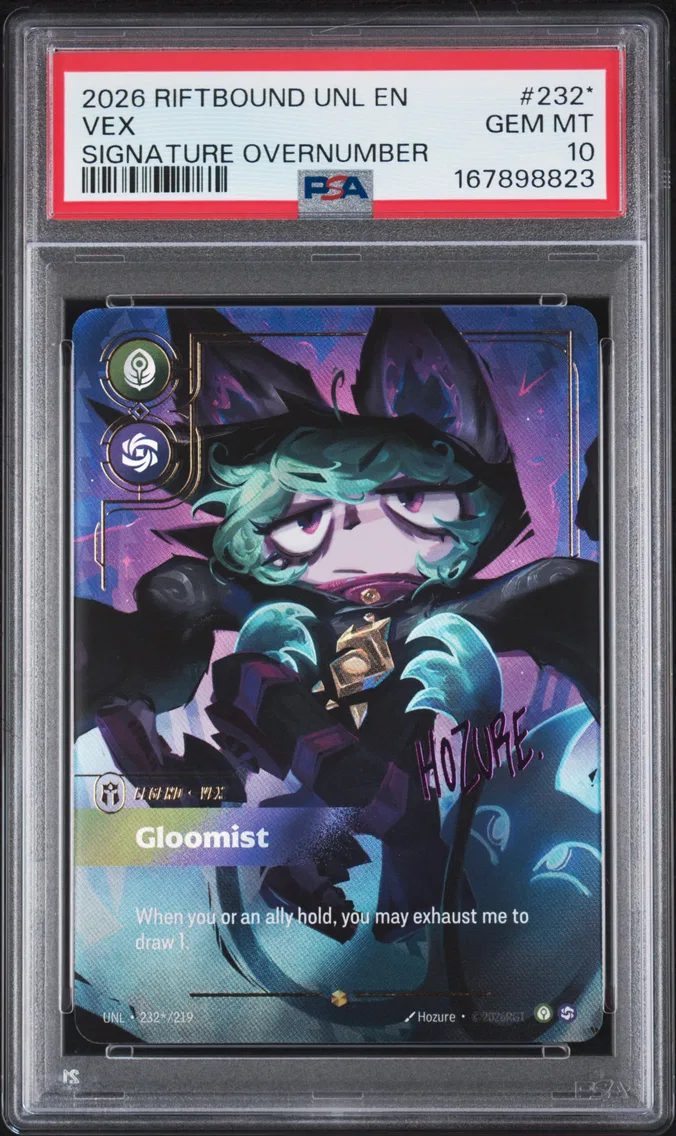 2026 #232* Vex - Gloomist PSA 10 Riftbound: League of Legends Unl-Unleashed