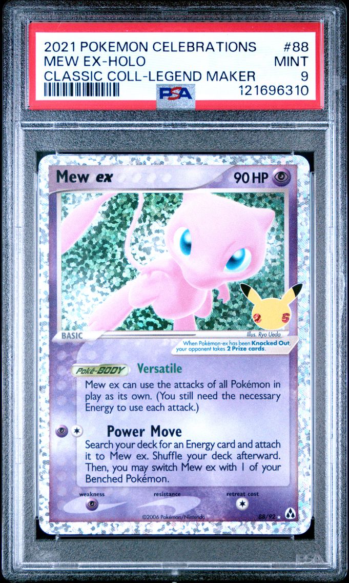 2021 #88 Mew EX-Holo PSA 9 Celebrations Classic Collection Pokemon