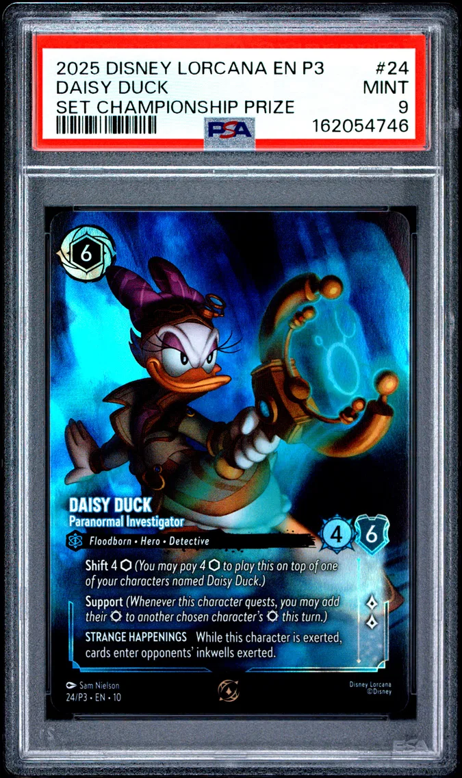 2025 #24 Daisy Duck - Paranormal Investigator PSA 9 Disney Lorcana EN P3-Promo