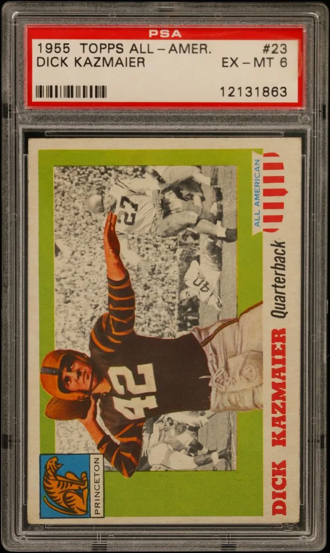 1955 #23 Dick Kazmaier PSA 6 Topps All-Amer.