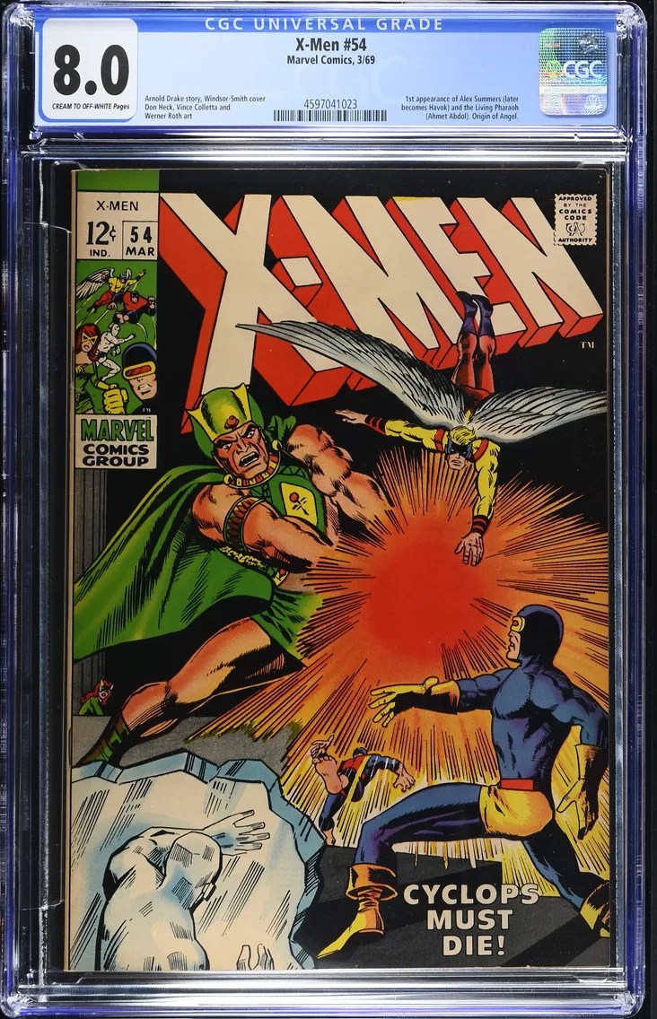 1969 X-Men #54 CGC 8 Marvel Comi
