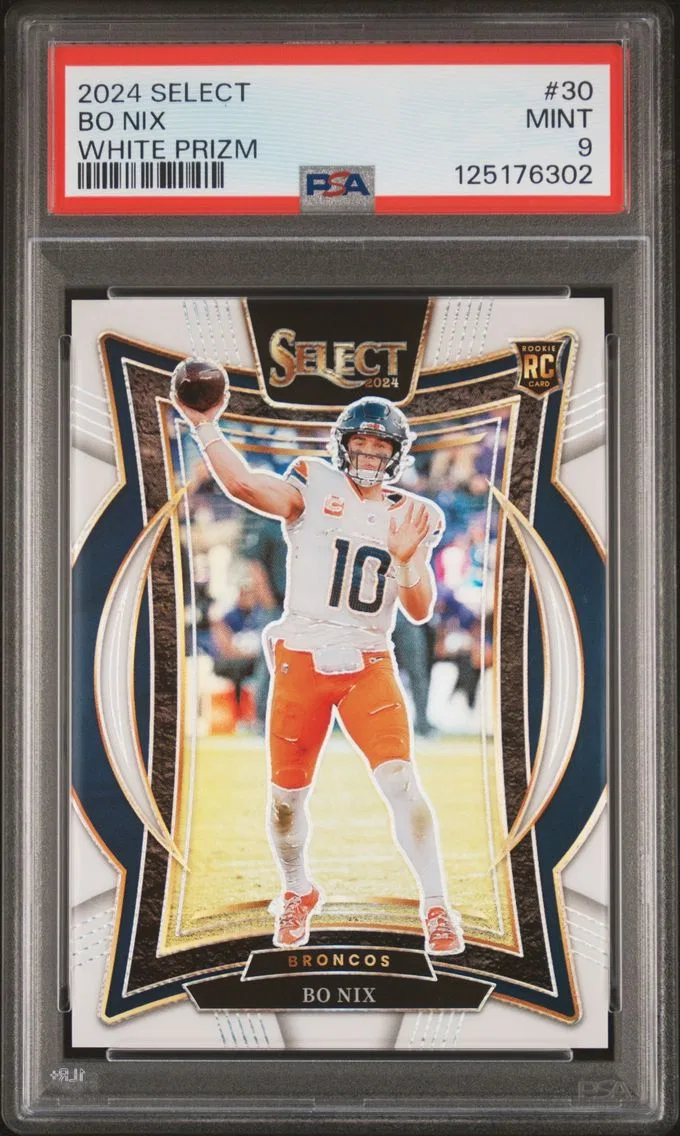 2024 #30 Bo Nix PSA 9 Panini Select