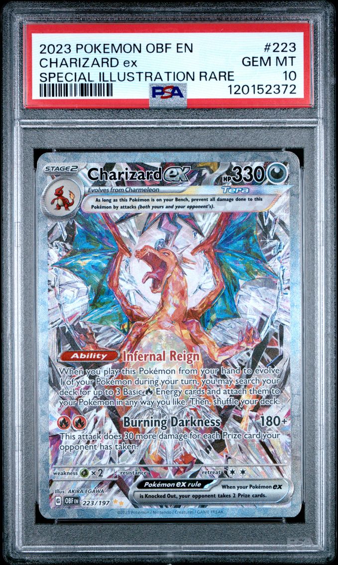 2023 #223 Charizard EX PSA 10 Ob