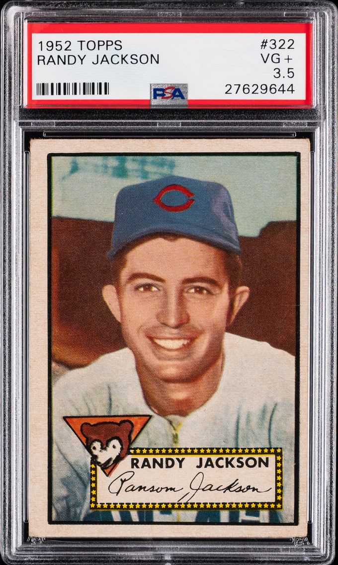 1952 #322 Randy Jackson PSA Topp