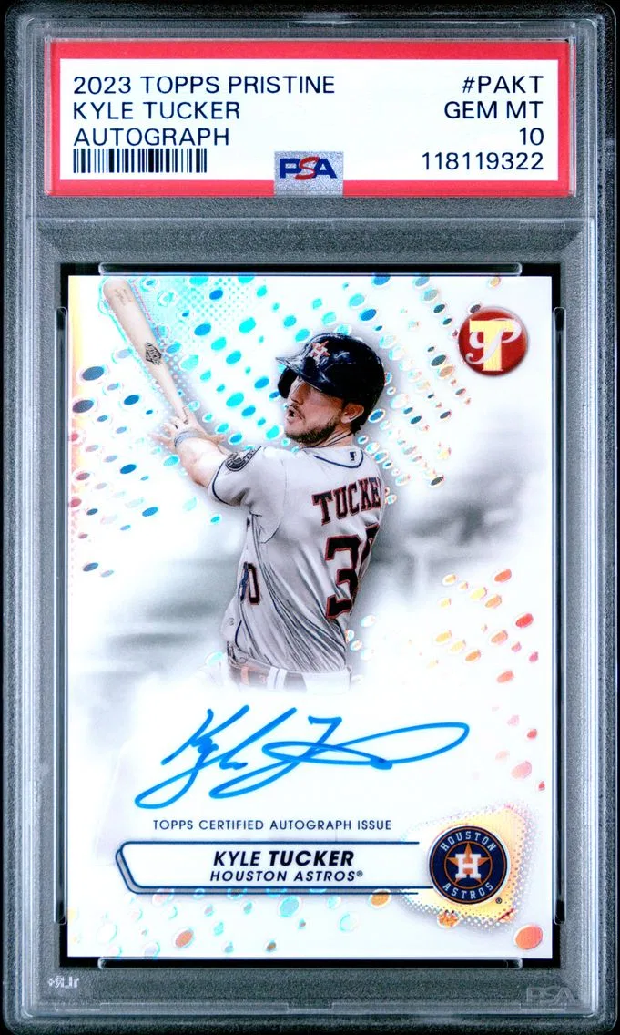 2023 #PAKT Kyle Tucker PSA 10 Topps Pristine Pristine Autograph