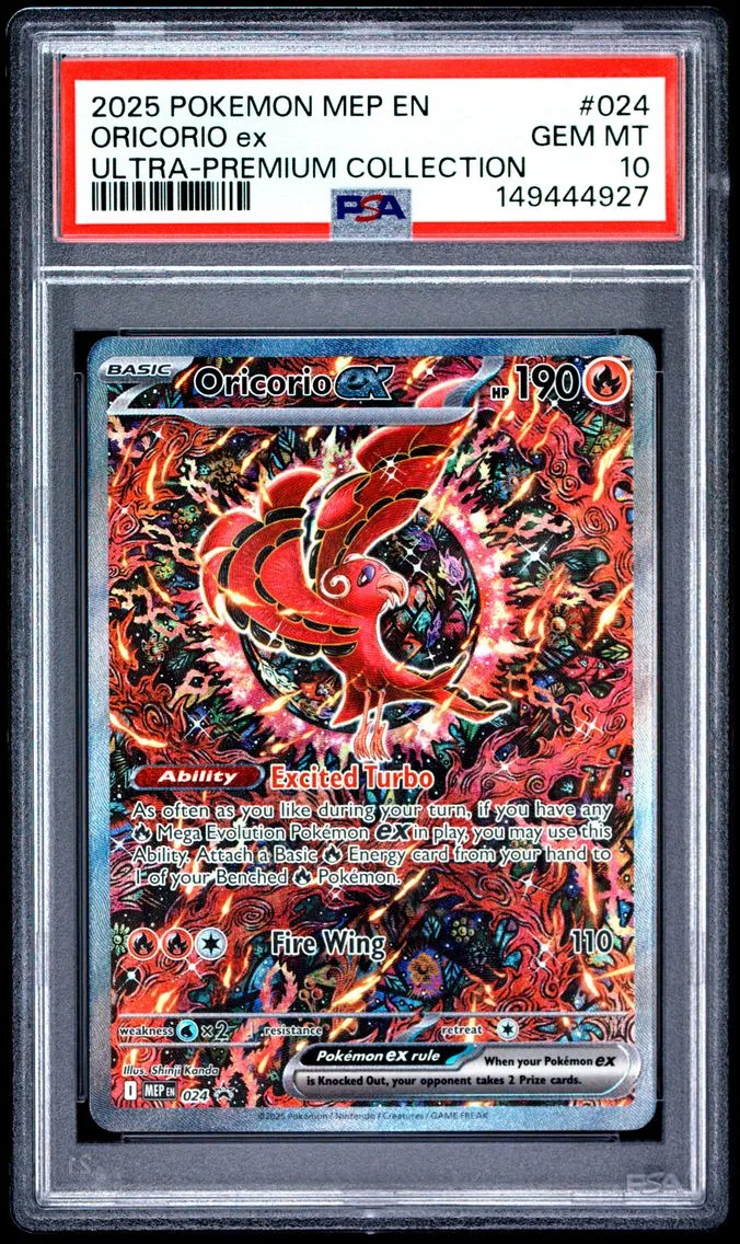 2025 #024 Oricorio EX PSA 10 Mep EN-Me Black Star Promo