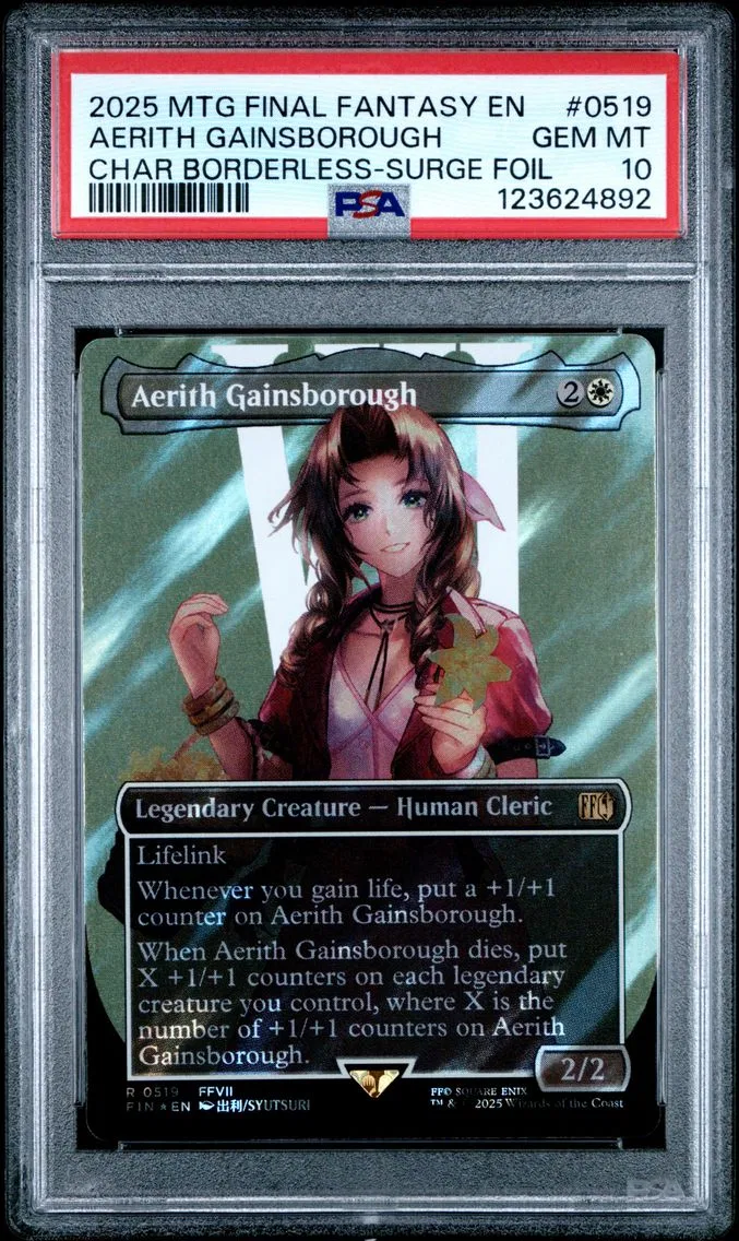 2025 #0519 Aerith Gainsborough PSA 10 Final Fantasy Magic The Gathering