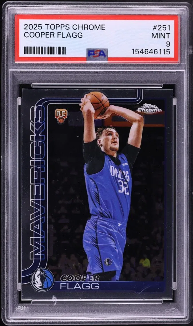 2025 Topps Chrome Cooper Flagg ROOKIE #251 PSA 9 MINT