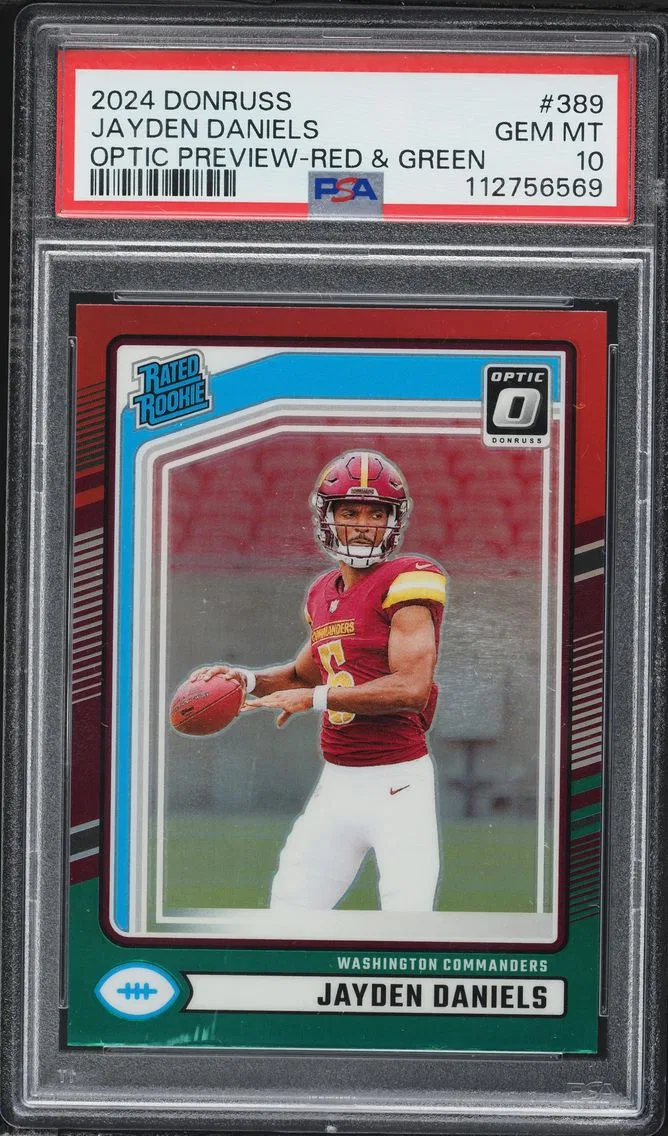 2024 #389 Jayden Daniels PSA 10 Panini Donruss Football